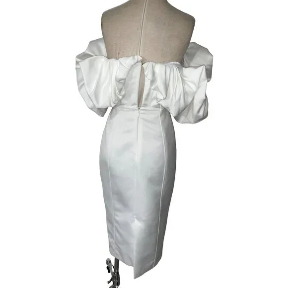 Line & Dot Samara Dress in Off White Small New Womens Ruffle Midi Cocktail  Bride is available for purchase on au PAY Market - Imported Goods Online  Store Co.Ltd. | au PAY